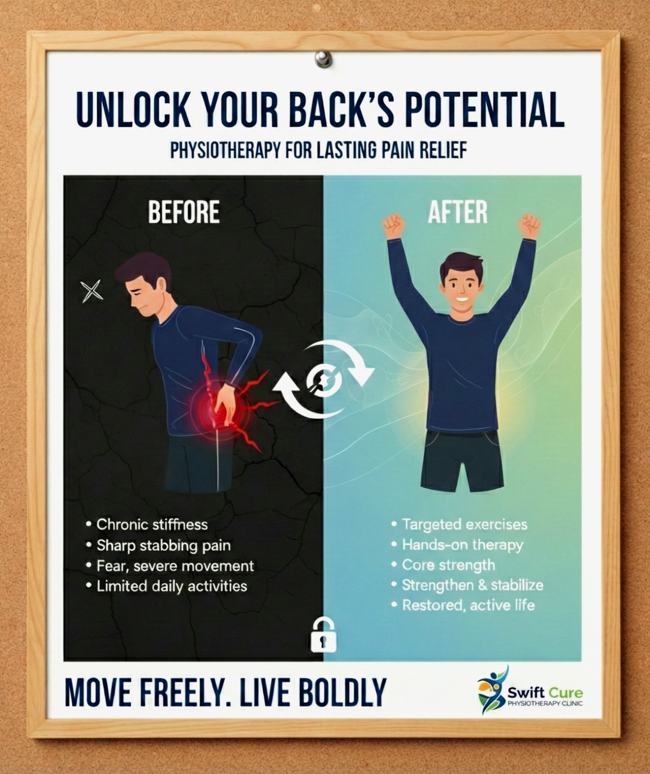 Back pain & function clinic poster