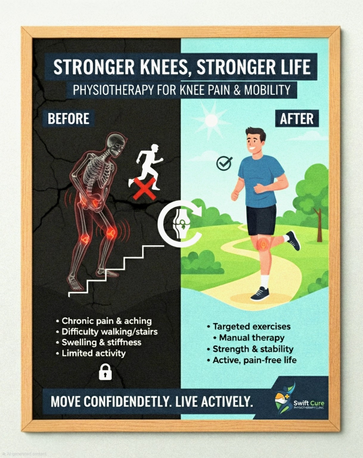 Knee pain & mobility clinic poster